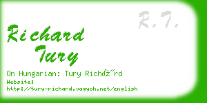 richard tury business card